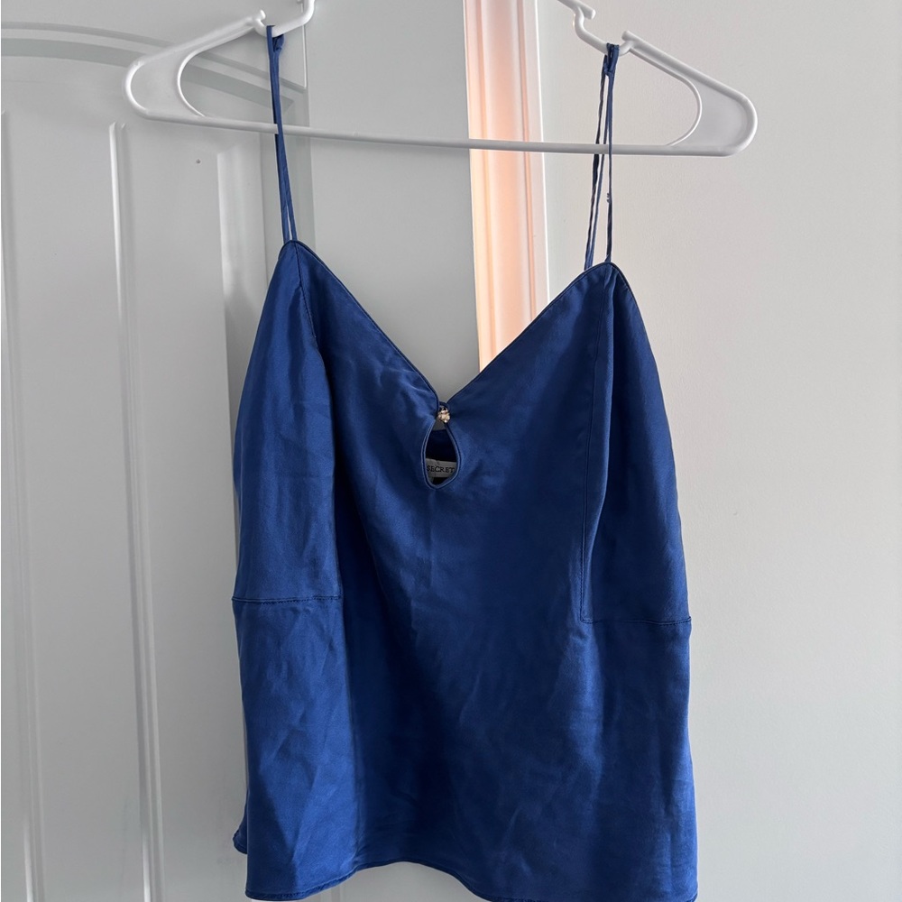 Vintage Victorias Secret Blue Silk Camisole
